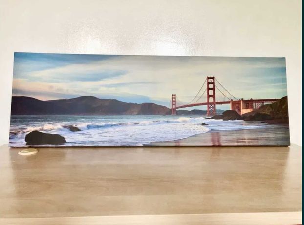 Obraz na płótnie 120x40 cm Most Golden Gate na ścianę ozdoba