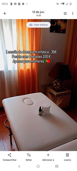Pacote 4 sessões de drenagem linfática