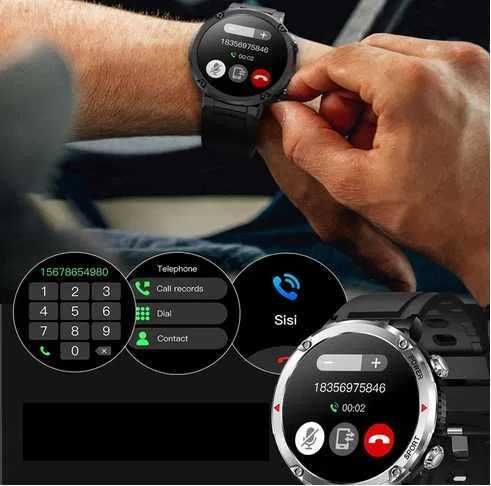 Smartwatch męski Sms kroki Puls Rozmowy powiadomienia Nfc 2 Paski