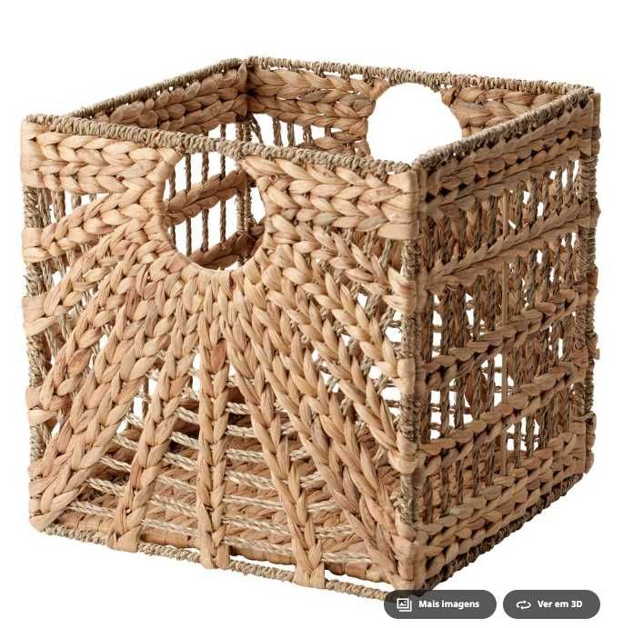 Cesto IKEA - LUSTIGKURRE - Conjunto de 3 Cestos