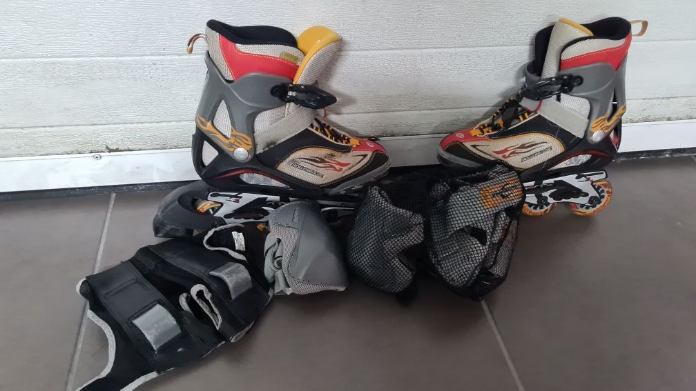 Patins em linha rollerblade tamanho 36 a 40