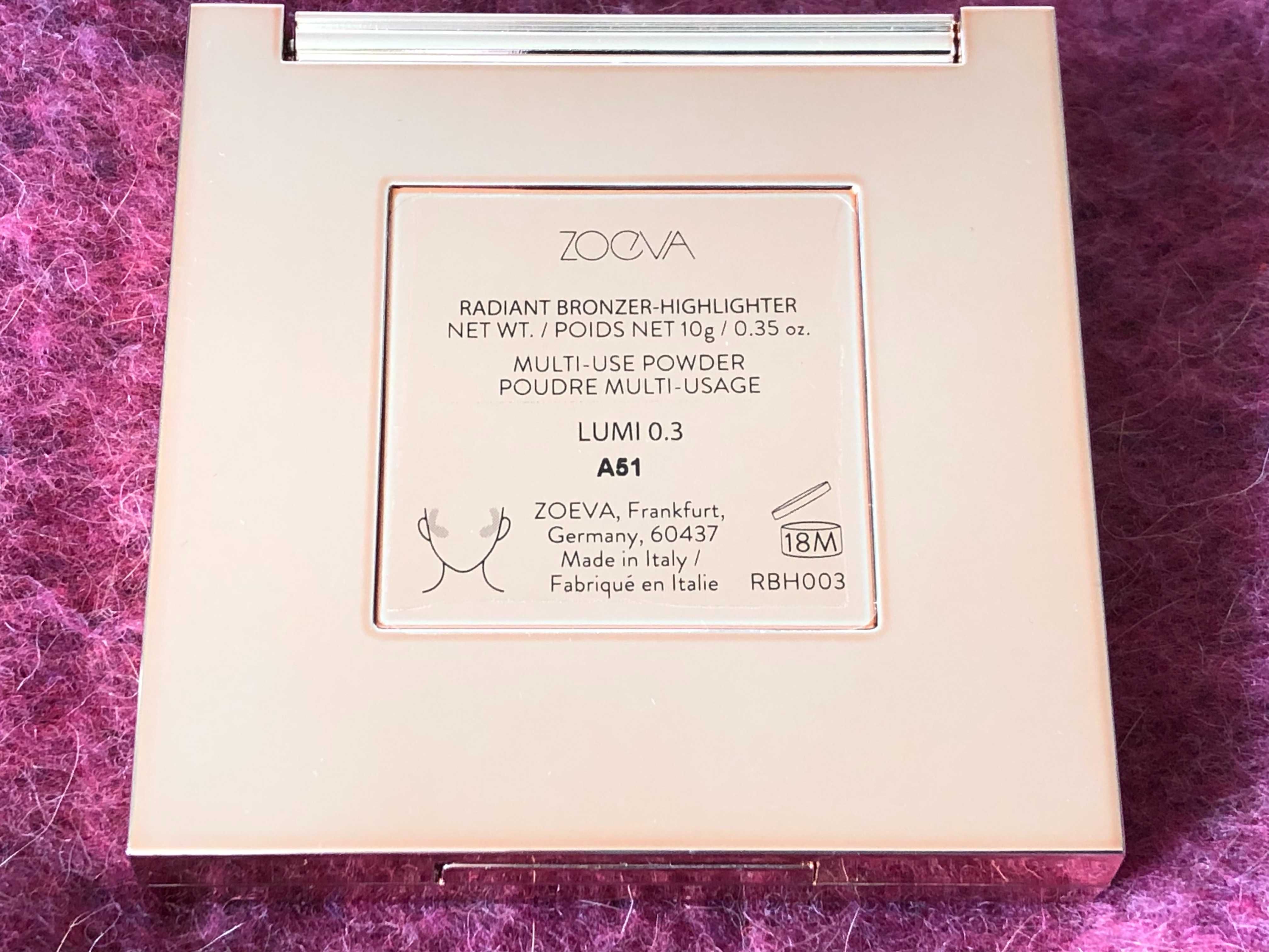 Zoeva Radiant Bronzer Highlighter, Lumi 0.3, bronzer / rozświetlacz
