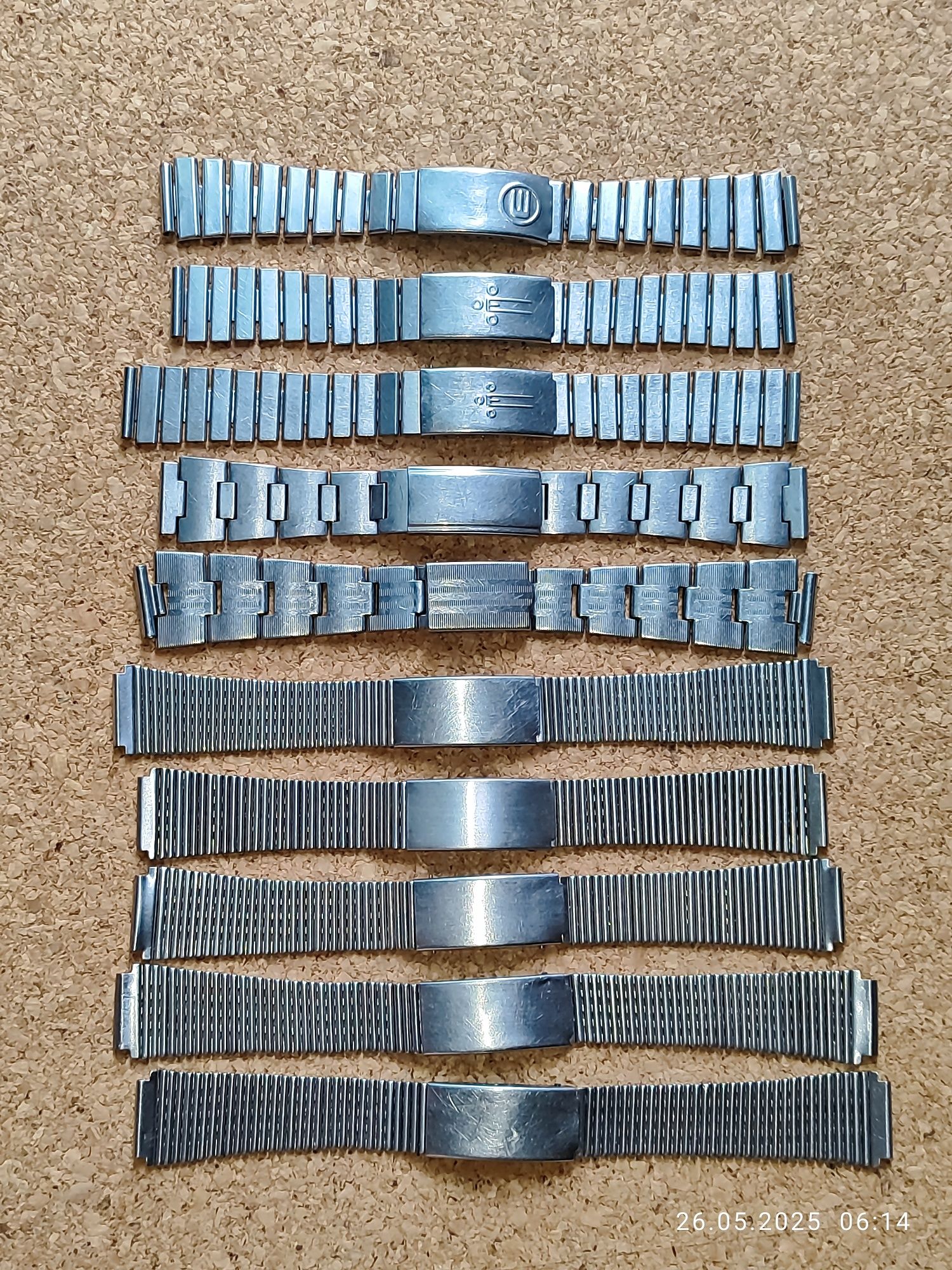 Браслеты для часов:Полёт,Ракета,Электроника,Восток,Orient,Fossil,Casio