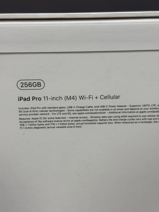New iPad Pro 11” M4 WIFI + LTE. Підтримка сім карти