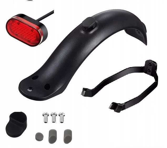 Nowy Błotnik Xiaomi M365 Pro Tył Hak I Lampka LED