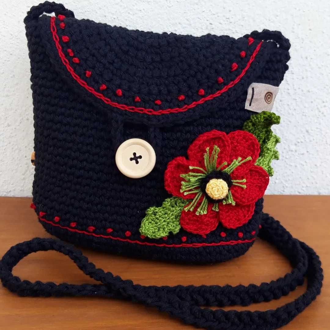 Bolsa em crochet