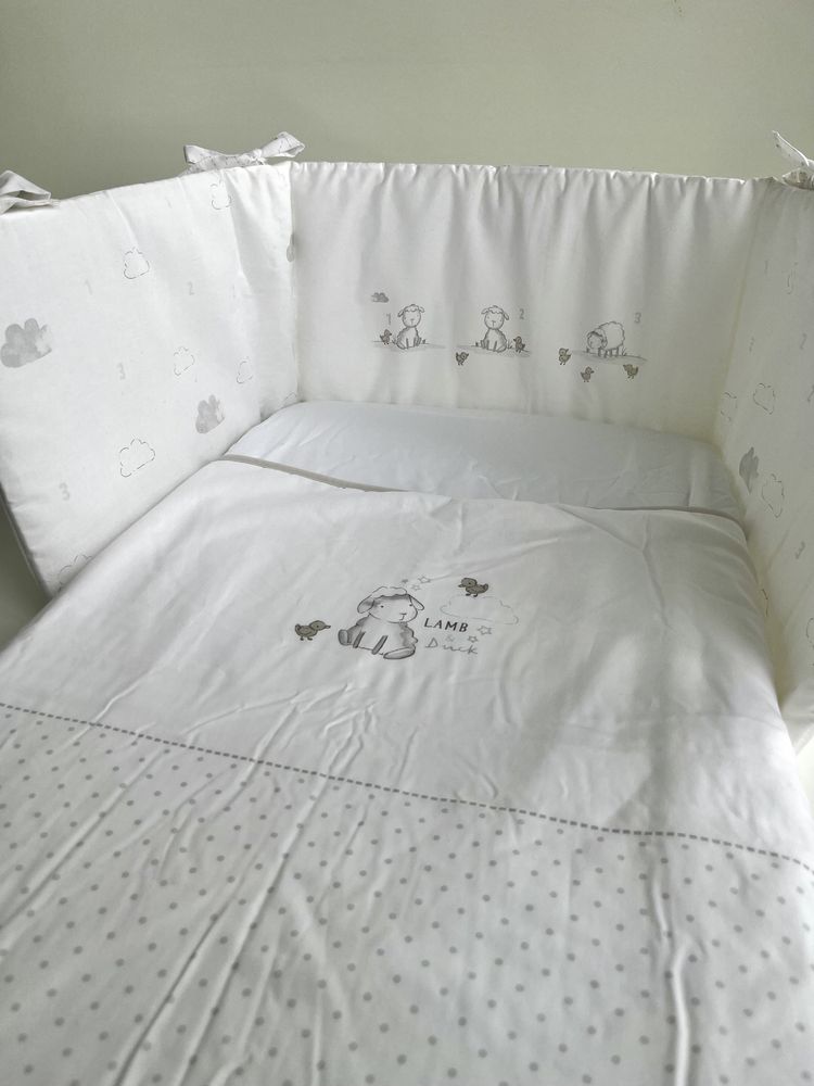 Новый в упаковке набор постели для колыбели Lamb&Duck mothercare
