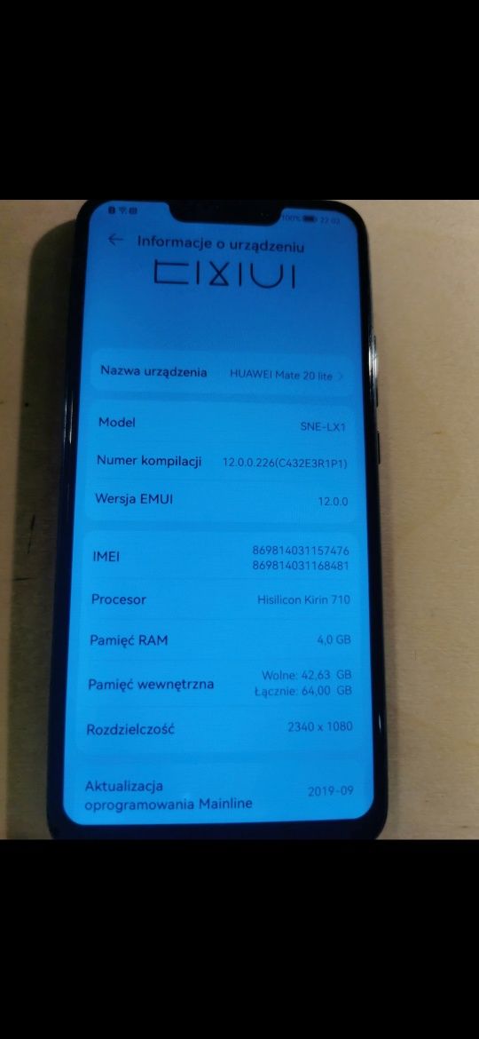 Huawei Mate 20 Lite 64 GB. Nowa bateria