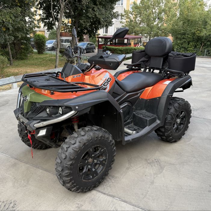 Quad CF Moto 600 EPS Pług Kufer Hak Wciągarka