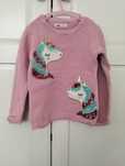 Sweter, sweterek różowy , unicorn, cekiny