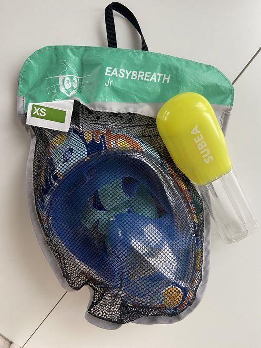Maska do nurkowania snorkelingu Decathlon Easybreath XS 6-10 lat