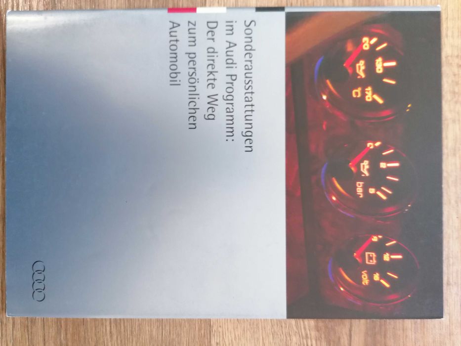 Prospekt Audi wyposażenie dodatkowe.