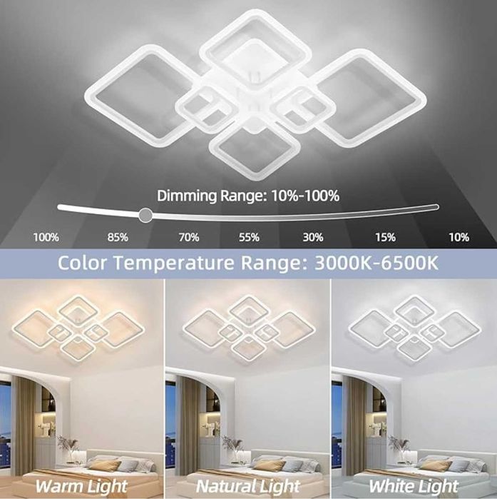 Люстра керована RGB 120вт ДОСТАВКА БЕЗКОШТОВНА