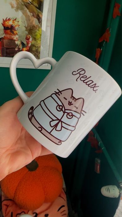 Kubek Pusheen kot uroczy relax autumn