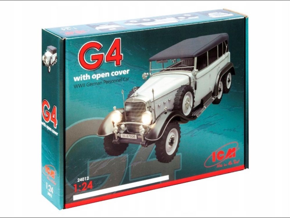 Samochód Mercedes Typ G4 Soft Top 1:24 ICM 24012