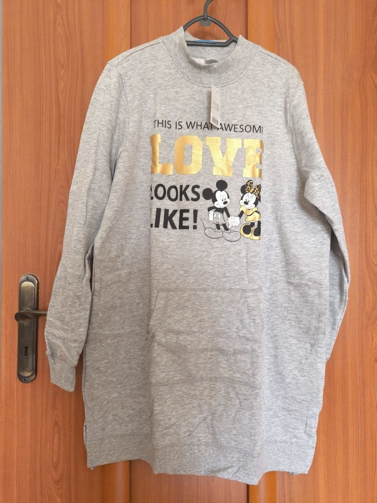 Bluza tunika szara