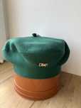 Beret damski wiskoza zielony