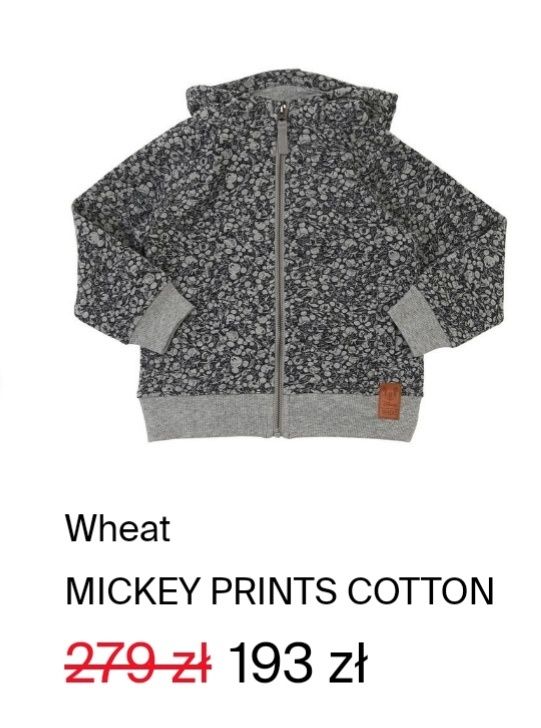 Wheat 152 Mickey Disney Bluzka Henley Nowa