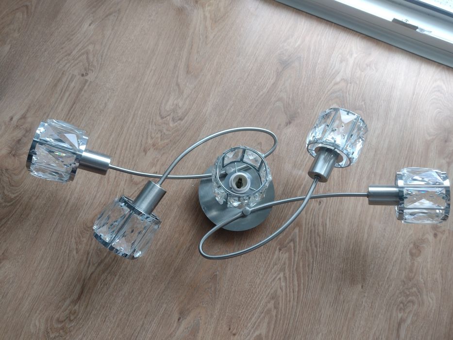 Lampa sufitowa Globo 5 punktowa jak nowa kryształowa