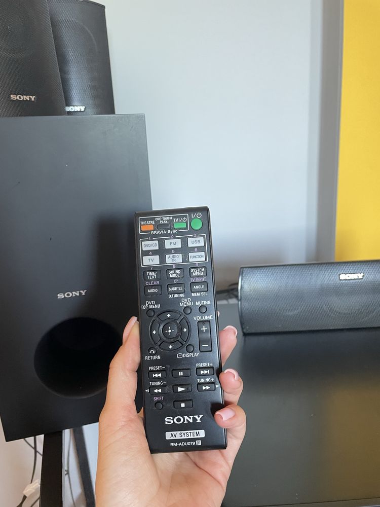 Zestaw kino domowe Sony DZ340 glosniki dvd pilot
