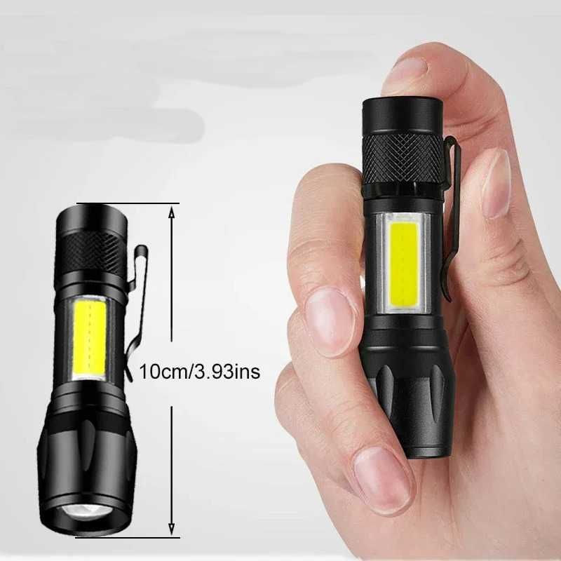Latarka LED UV do Bursztynów Tester klimatyzacji + COB USB aku LT29