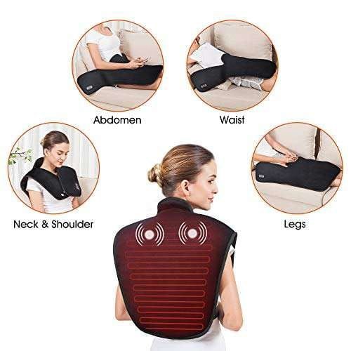 NOVO!  Massagem Elétrica Pescoço, Ombro, costas c CALOR