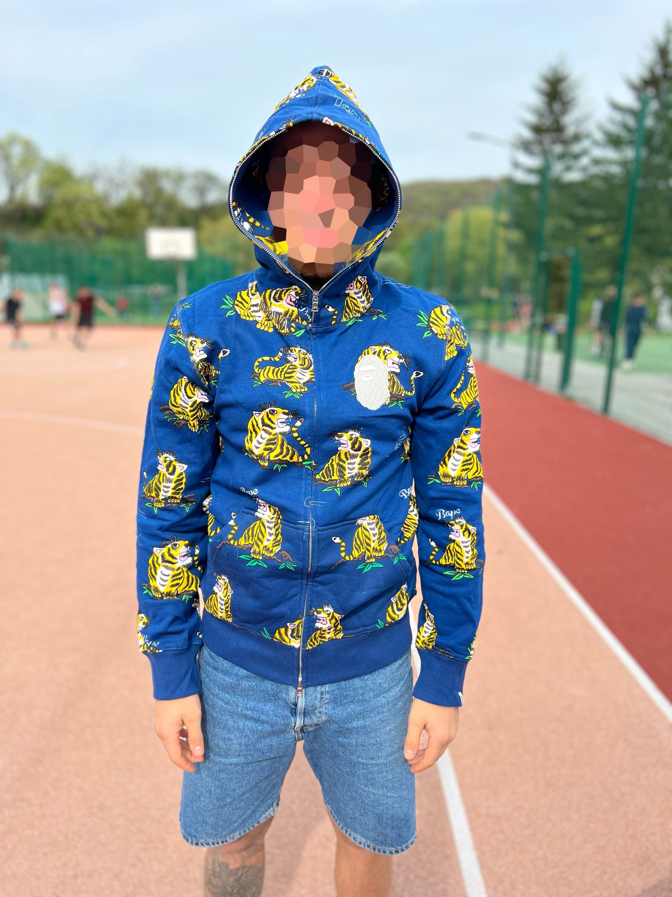 Bape tiger full zip hoodie 2019