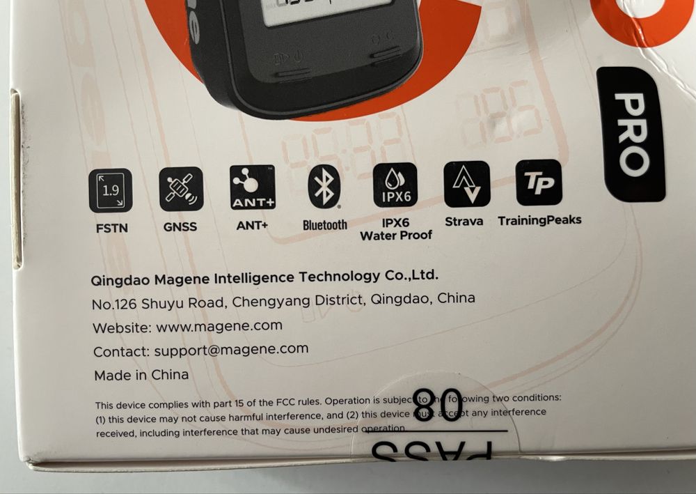 MAGENE C206 Pro mały profesjonalny licznik rowerowy z GPS BLE Ant+