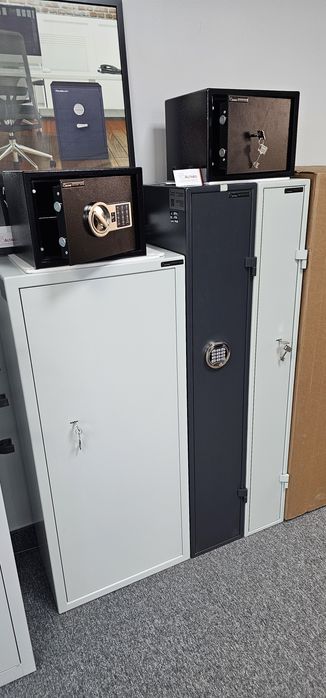 Sejf na BROŃ klasy S1 | CZARNY | zamek ELEKTRONICZNY | szyfrowy na kod