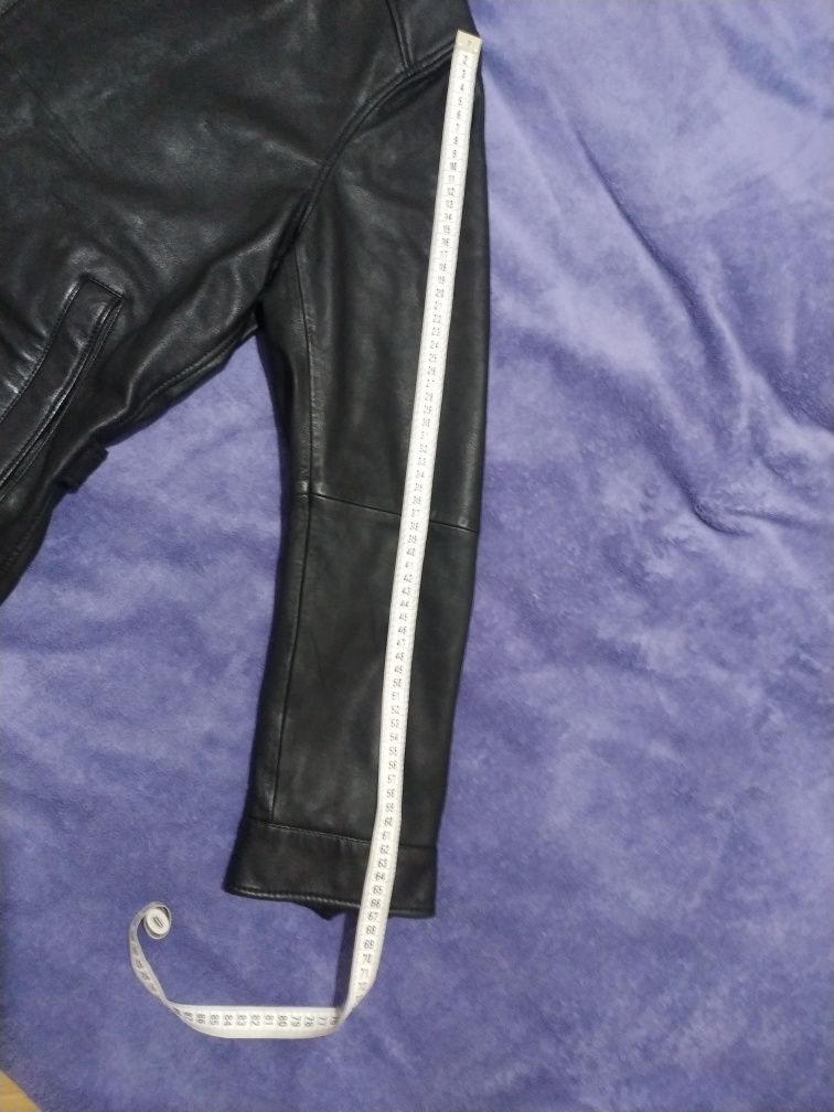 Чоловіча шкіряна куртка Massimo Dutti розмір XL