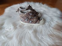 Buty na rzepę trampki sneakersy dziewczęce błyszczące 23