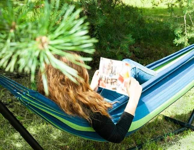 Nowy Hamak Ogrodowy 200x150cm ze Stelażem 2 osobowy Duży XXL