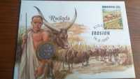 Koperta numizmatyczna Rwanda 2 Francs 1970