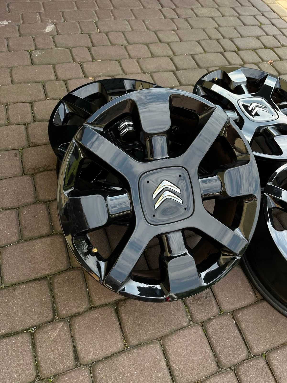 Oryginalne alufelgi Citroen OE C4 CACTUS 4x108 17 cali CZARNE