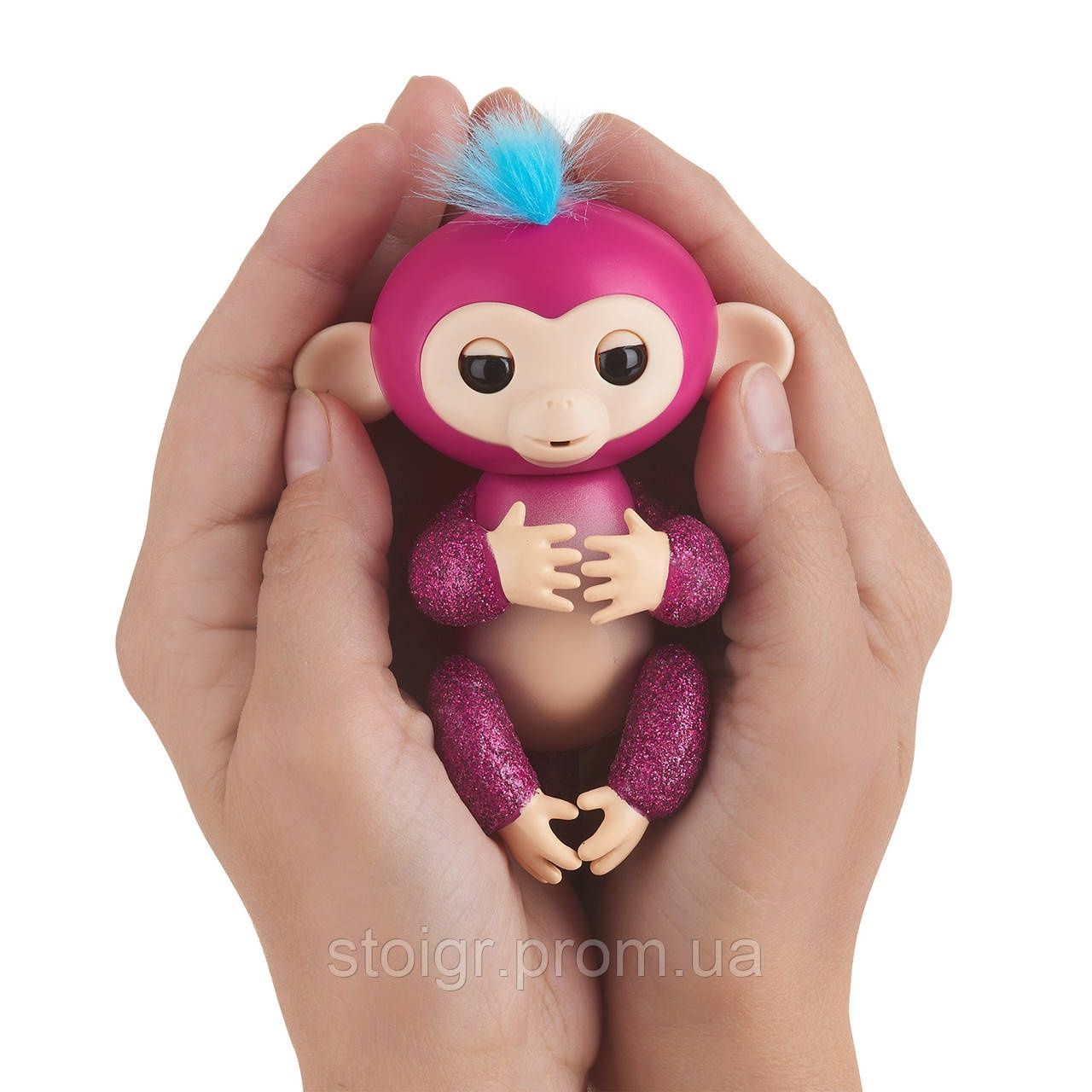 Інтерактивні мавпочки Fingerlings Блакитна, Блискуча бордова