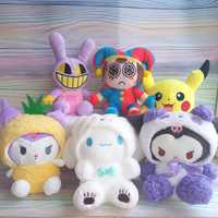 Іграшки м'які плюшеві покемон Пікачу, Куромі, Сінеморол, Цифровой цирк