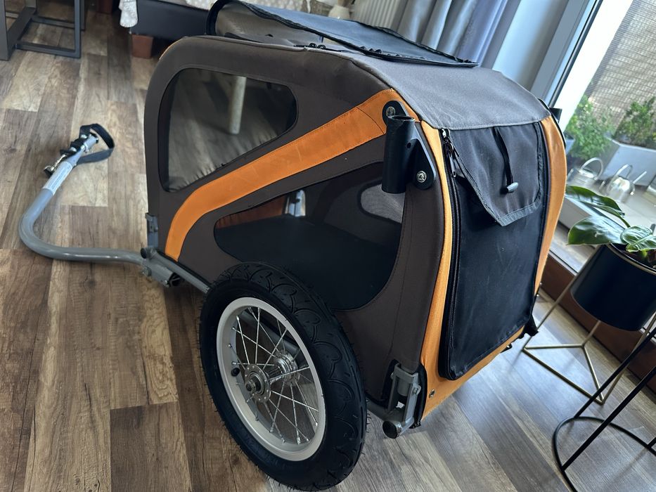 Przyczepka rowerowa dla psa XLC DOG Niemiecka + mocowanie