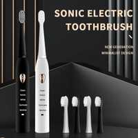 Ультразвукова аккумуляторна зубна щітка Sonic +4 насадки