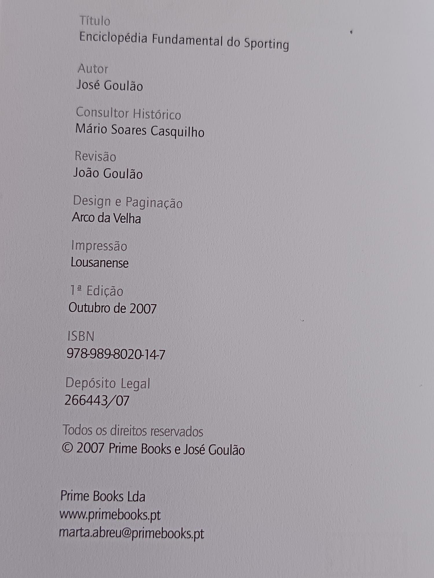 Enciclopédia fundamental do Sporting