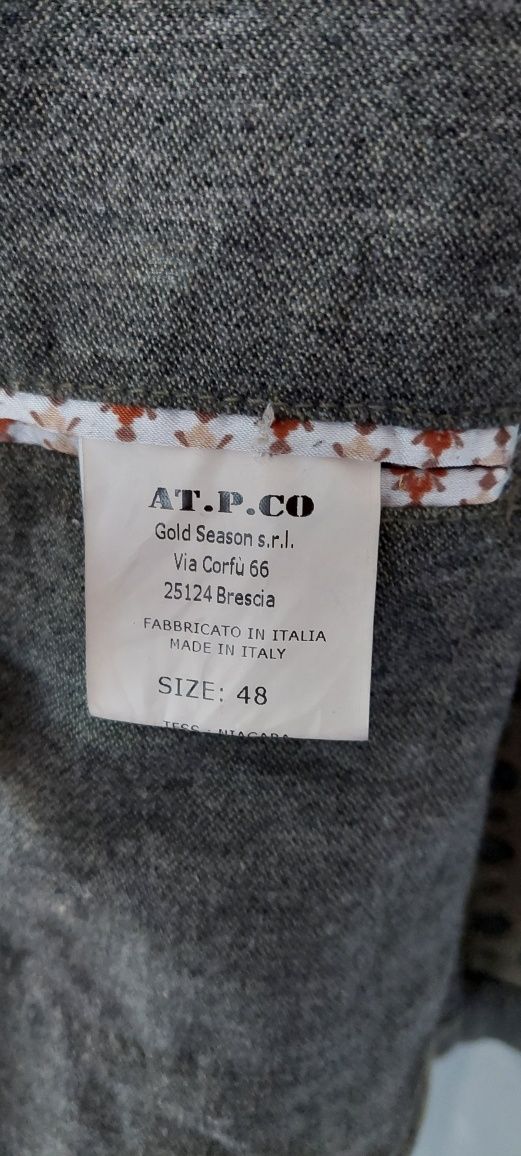 AT.P.CO italian r.48 (M) zielona/khaki marynarka