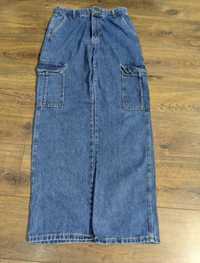 Широкие джинсы карго базовые