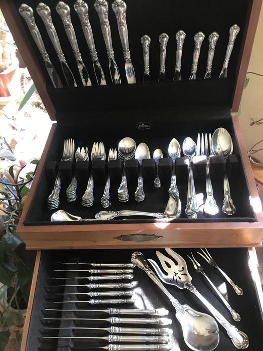 Столовое серебро (925) GORHAM набор 6 /12 персон; сервировка 86/211