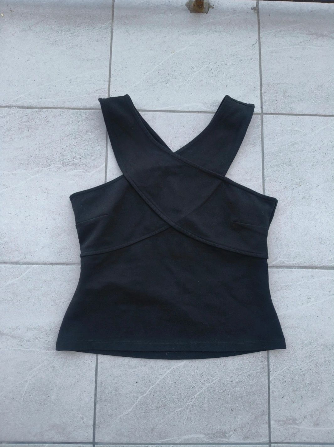 H&M * top dekolt Halter bluzka cut out * S