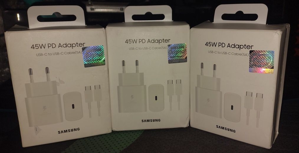Блок живлення Type-C Samsung 45w. EP-TA845. Швидка зарядка PD 3.0