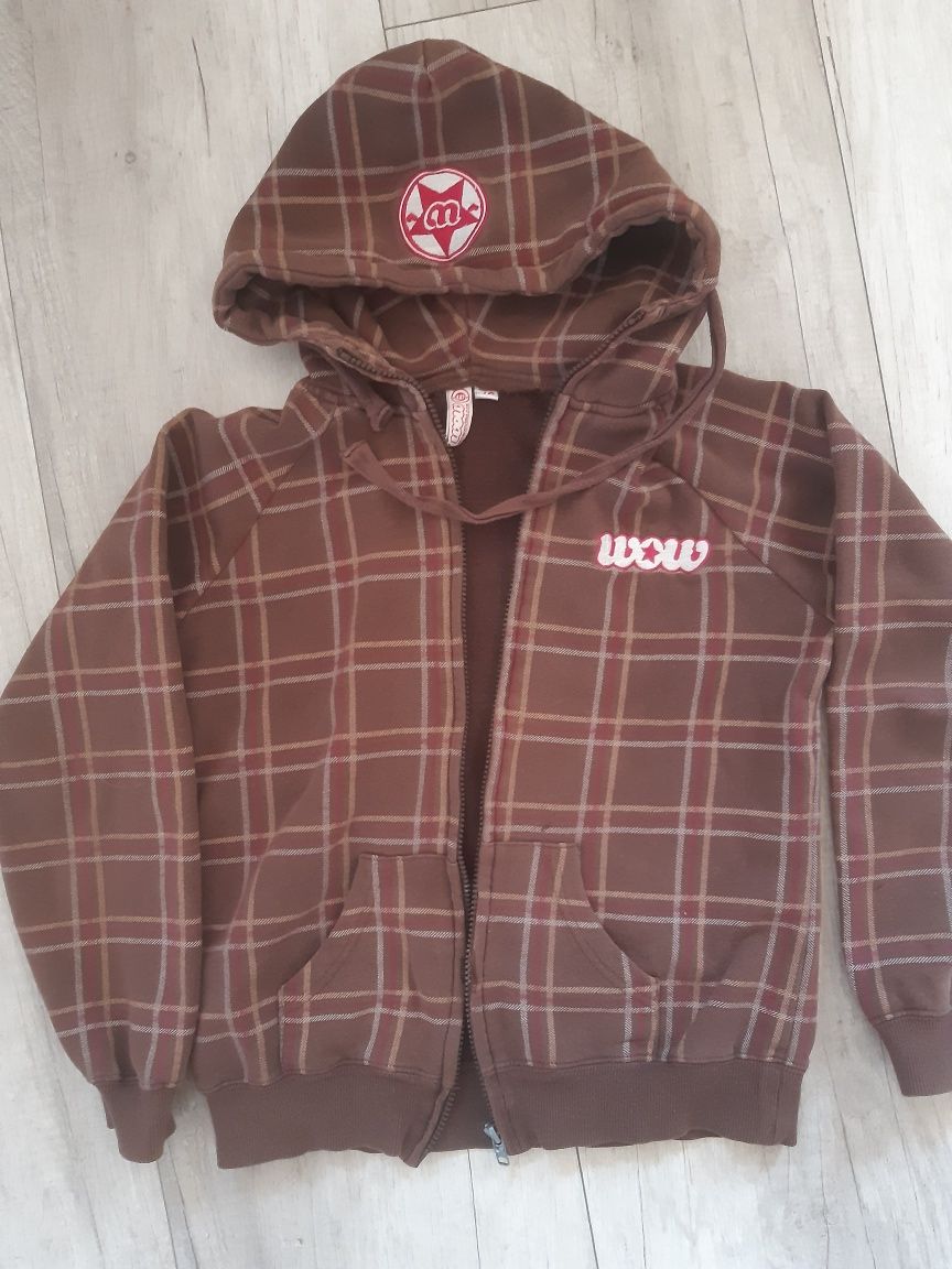 Bluza w kratę r.152 wow