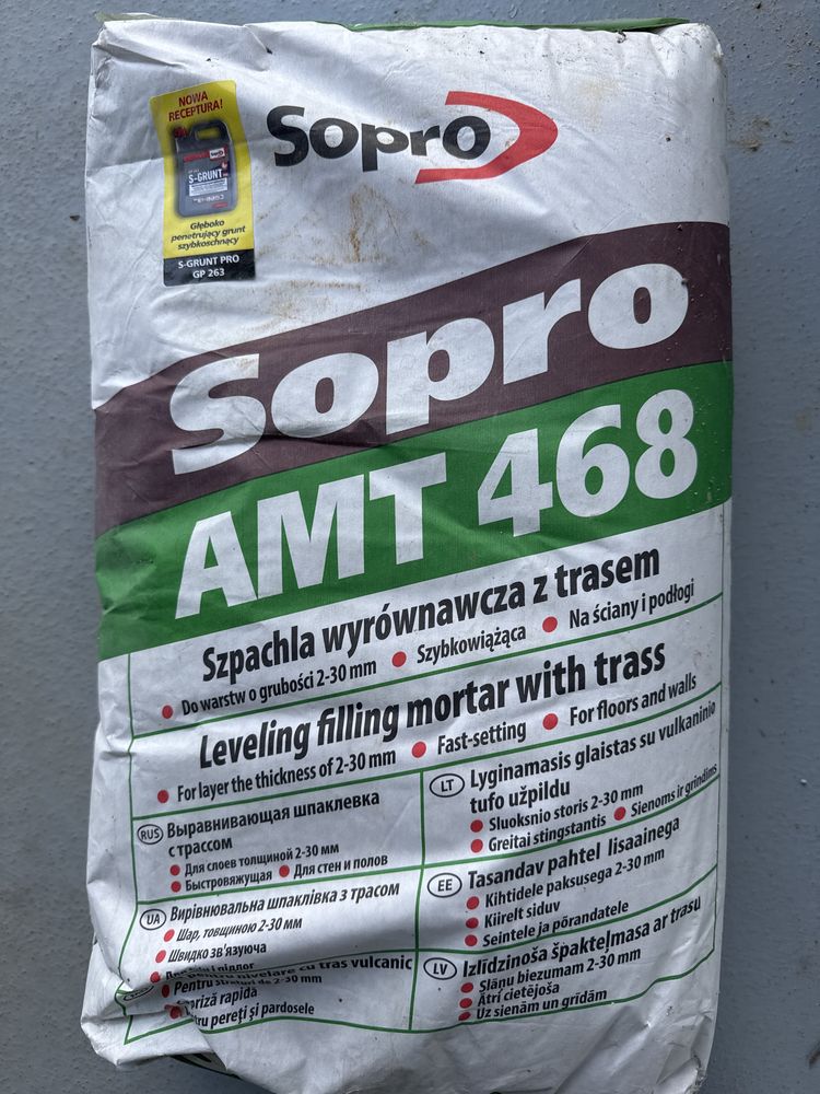 Zaprawa wyrównująca z trasem Sopro AMT 468
