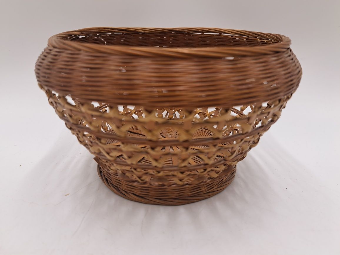 Wiklinowa osłonka mała 14 cm na doniczkę boho plecionka
