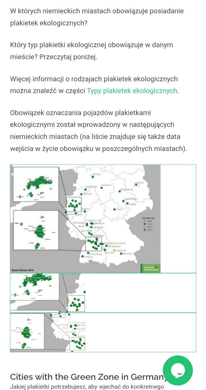 Naklejki Plakietki Ekologiczne Umwelt Zone