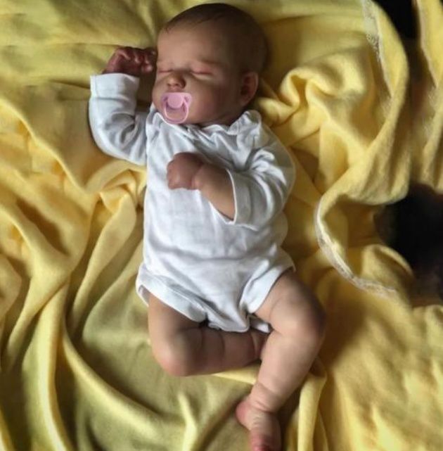 Piękną nowa lalka typu Reborn śpiący bobas