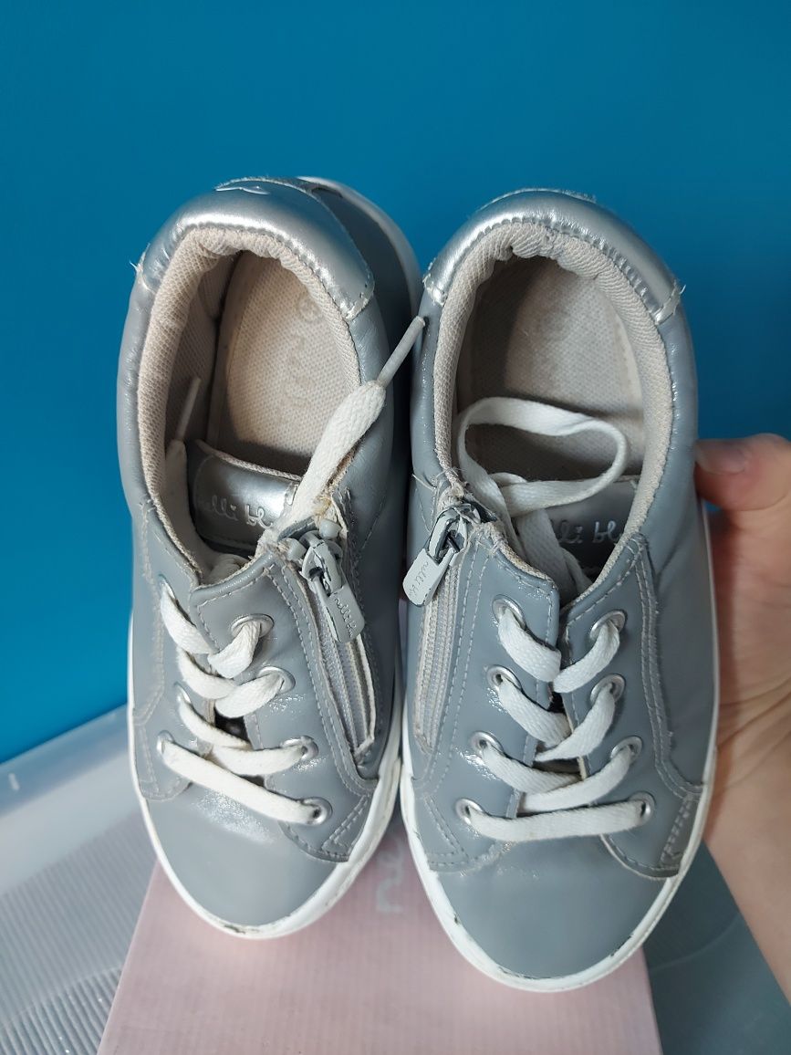 Sneakersy półbuty srebrno białe Nelli blu ccc rozm 33.